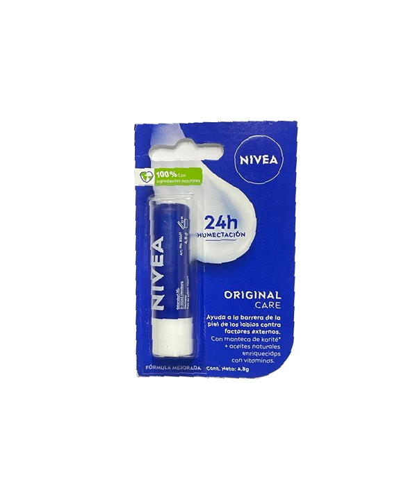 LABIAL NIVEA ORIGINAL CARE BARRA X 4.8 GR